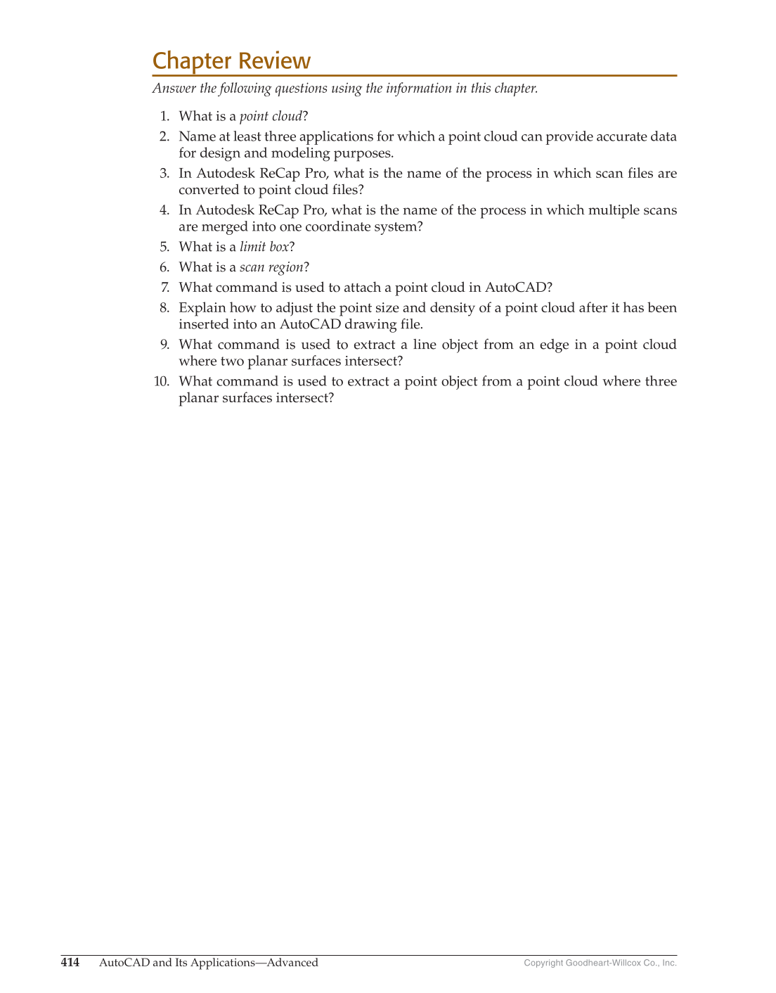 AutoCAD and Its Applications—Comprehensive 2020, 27th Edition page 414