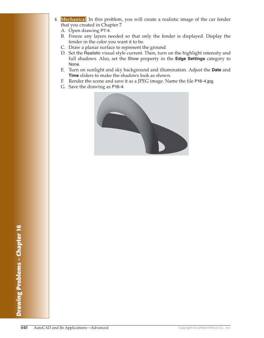 AutoCAD and Its Applications—Comprehensive 2020, 27th Edition page 440