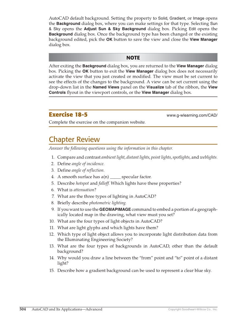 AutoCAD and Its Applications—Comprehensive 2020, 27th Edition page 504