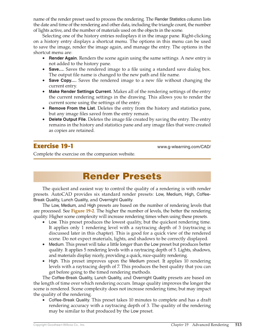 AutoCAD and Its Applications—Comprehensive 2020, 27th Edition page 513