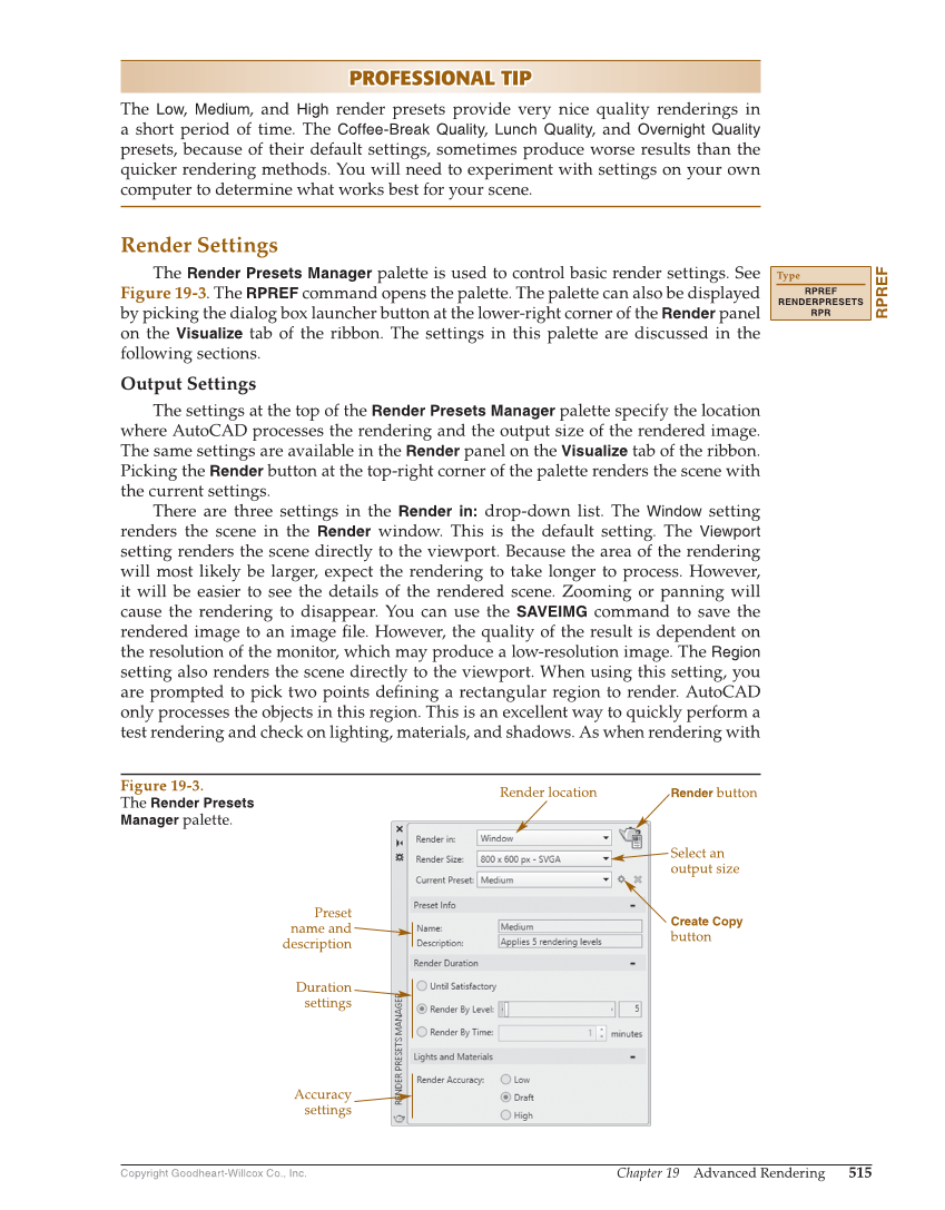 AutoCAD and Its Applications—Comprehensive 2020, 27th Edition page 515