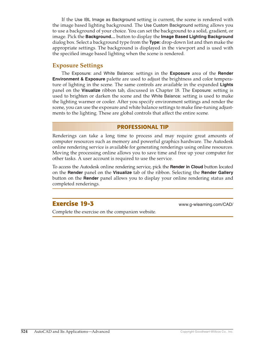 AutoCAD and Its Applications—Comprehensive 2020, 27th Edition page 524