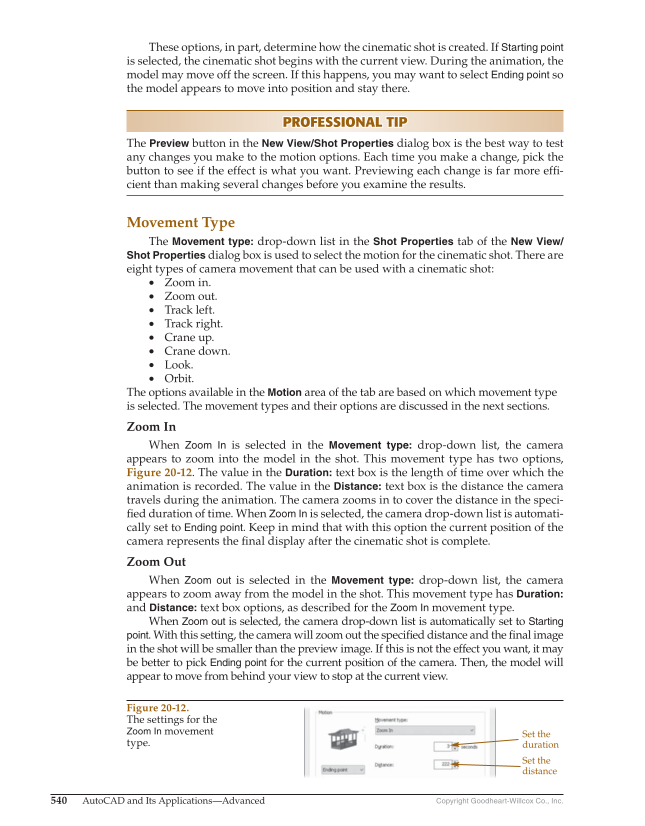 AutoCAD and Its Applications—Comprehensive 2020, 27th Edition page 540
