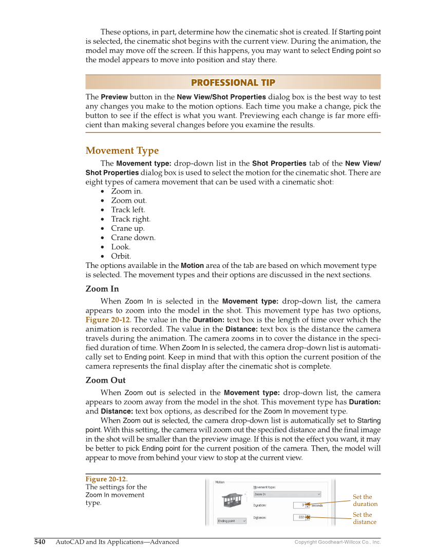 AutoCAD and Its Applications—Comprehensive 2020, 27th Edition page 540