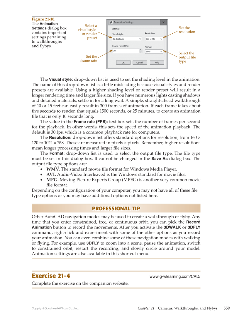 AutoCAD and Its Applications—Comprehensive 2020, 27th Edition page 559