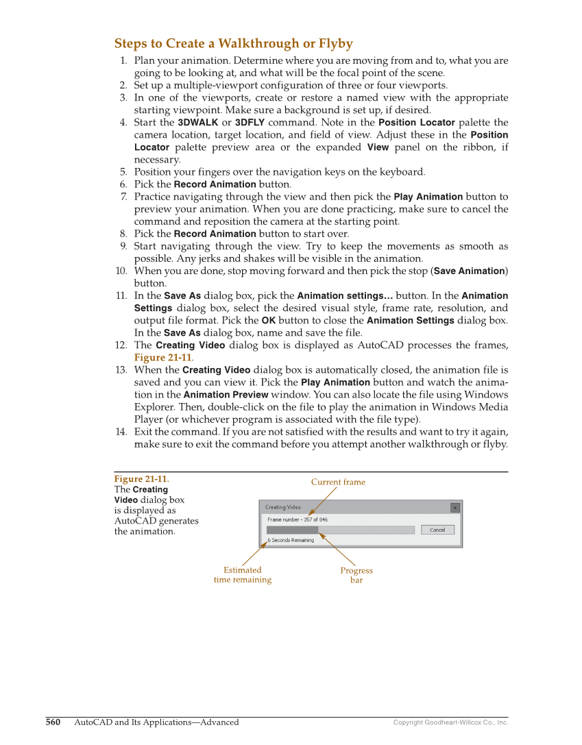 AutoCAD and Its Applications—Comprehensive 2020, 27th Edition page 560