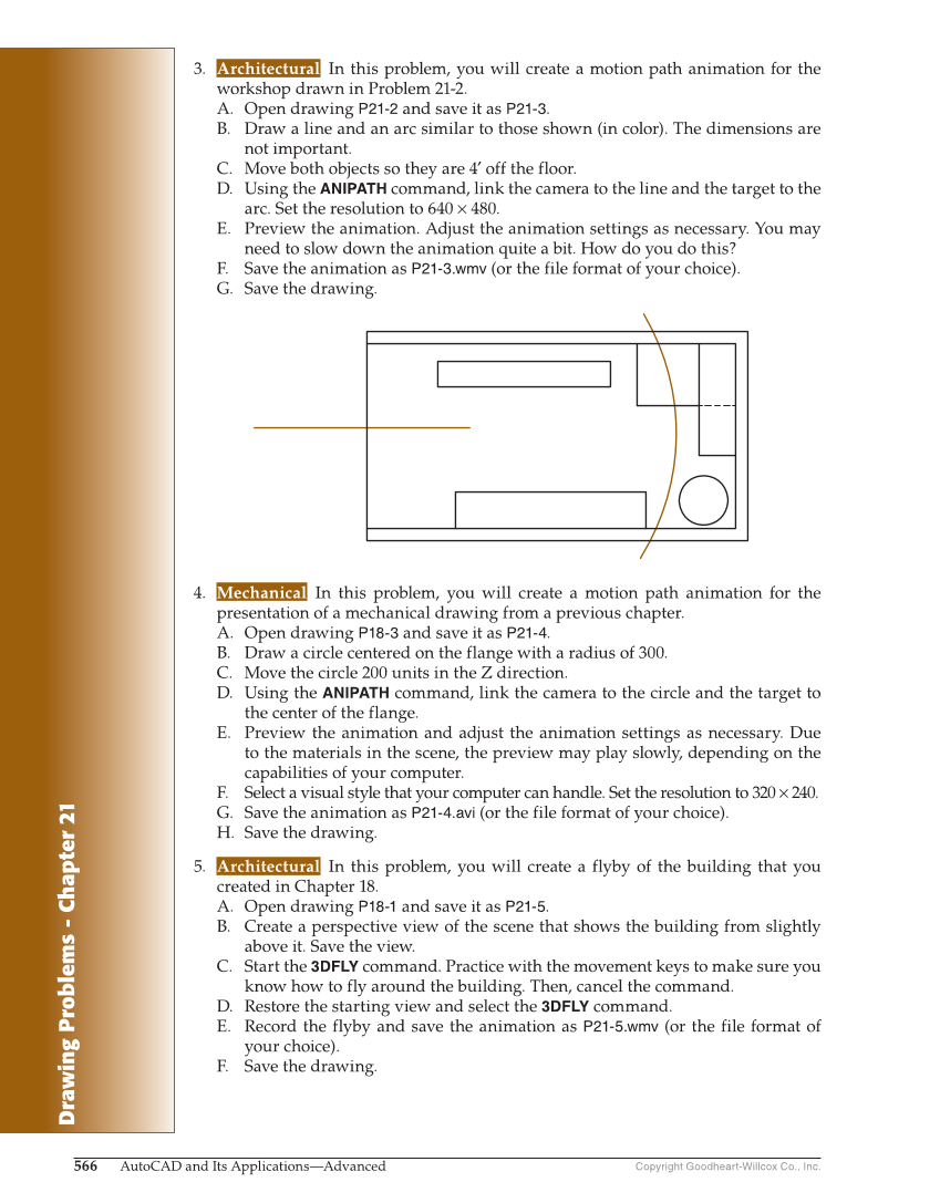 AutoCAD and Its Applications—Comprehensive 2020, 27th Edition page 566