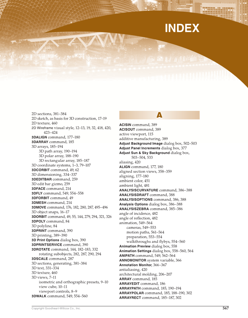 AutoCAD and Its Applications—Comprehensive 2020, 27th Edition page 567