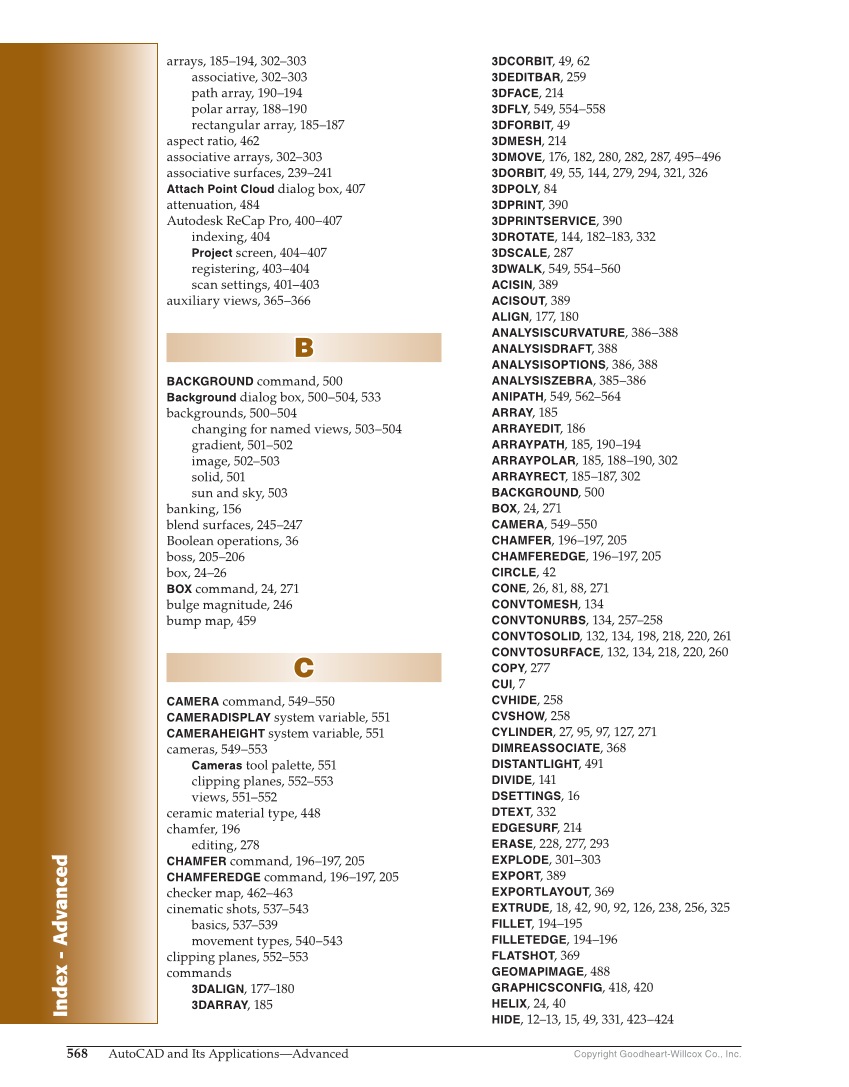 AutoCAD and Its Applications—Comprehensive 2020, 27th Edition page 568