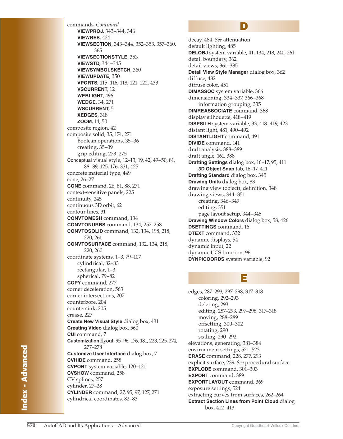 AutoCAD and Its Applications—Comprehensive 2020, 27th Edition page 570
