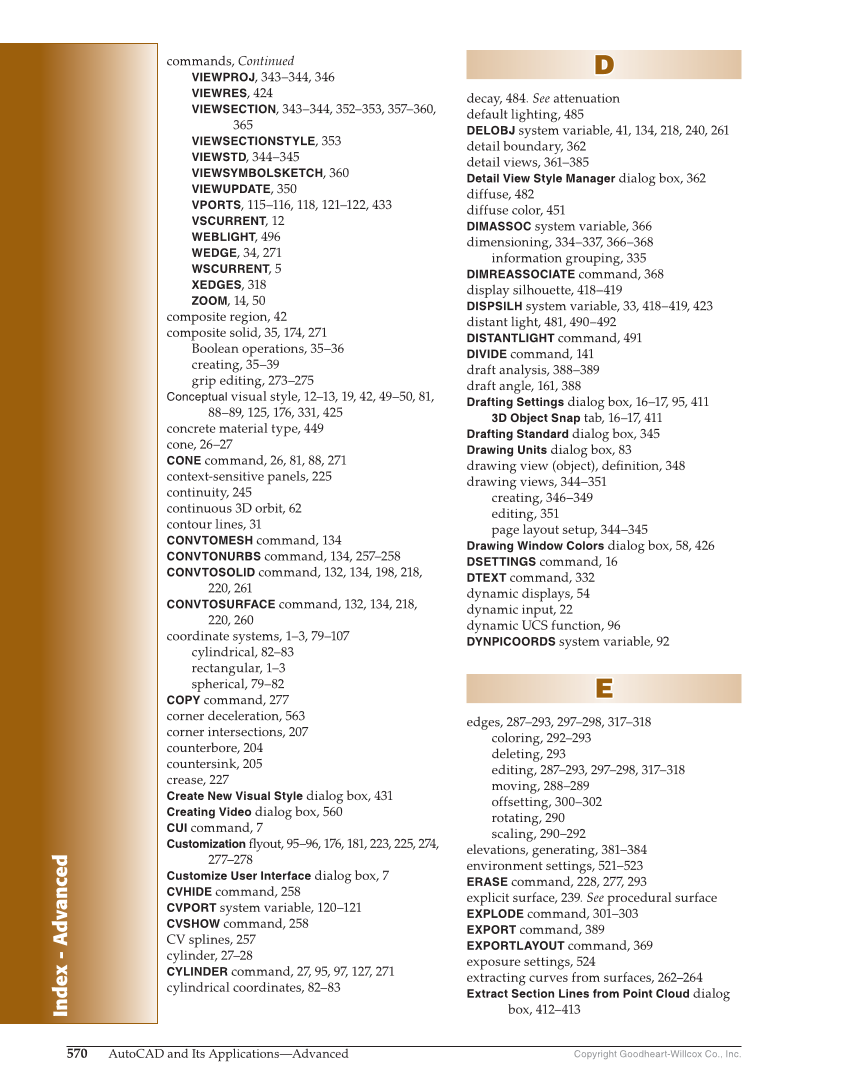AutoCAD and Its Applications—Comprehensive 2020, 27th Edition page 570