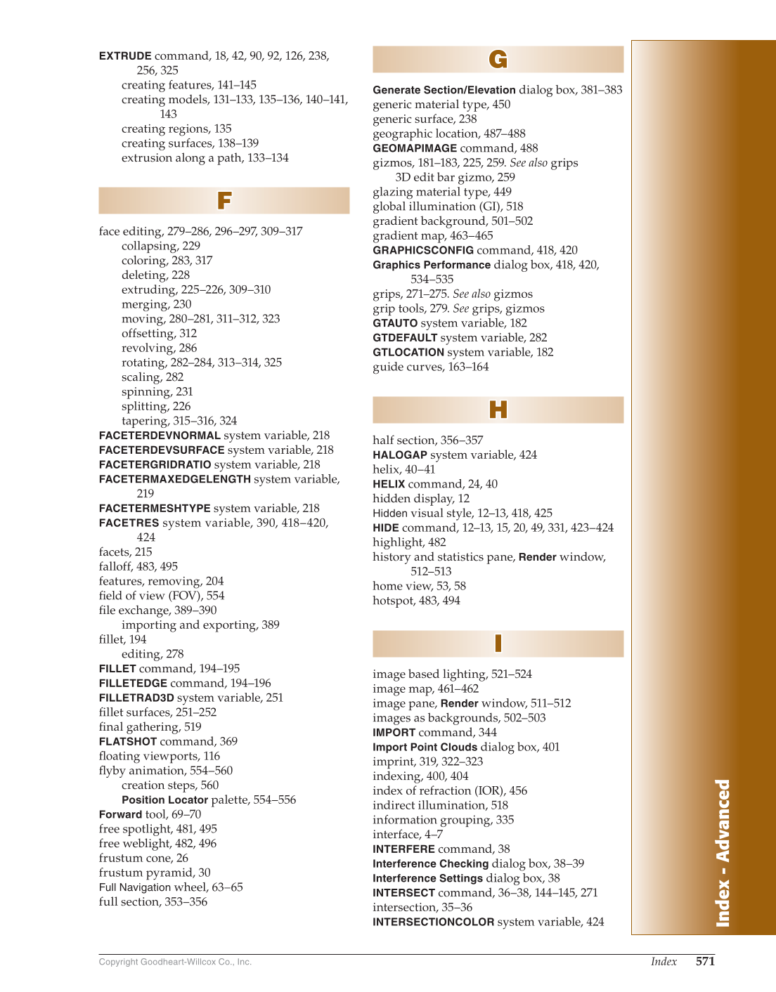 AutoCAD and Its Applications—Comprehensive 2020, 27th Edition page 571