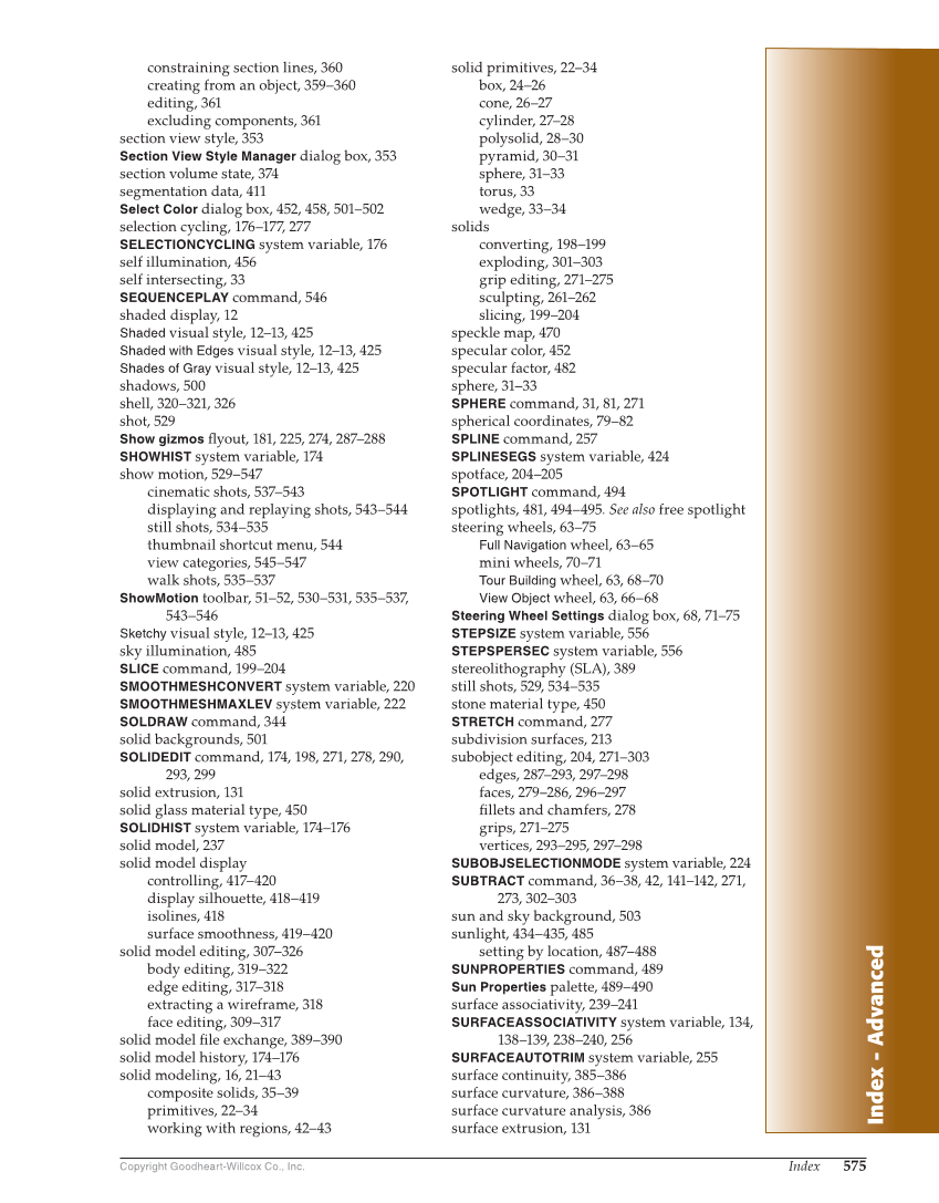 AutoCAD and Its Applications—Comprehensive 2020, 27th Edition page 575