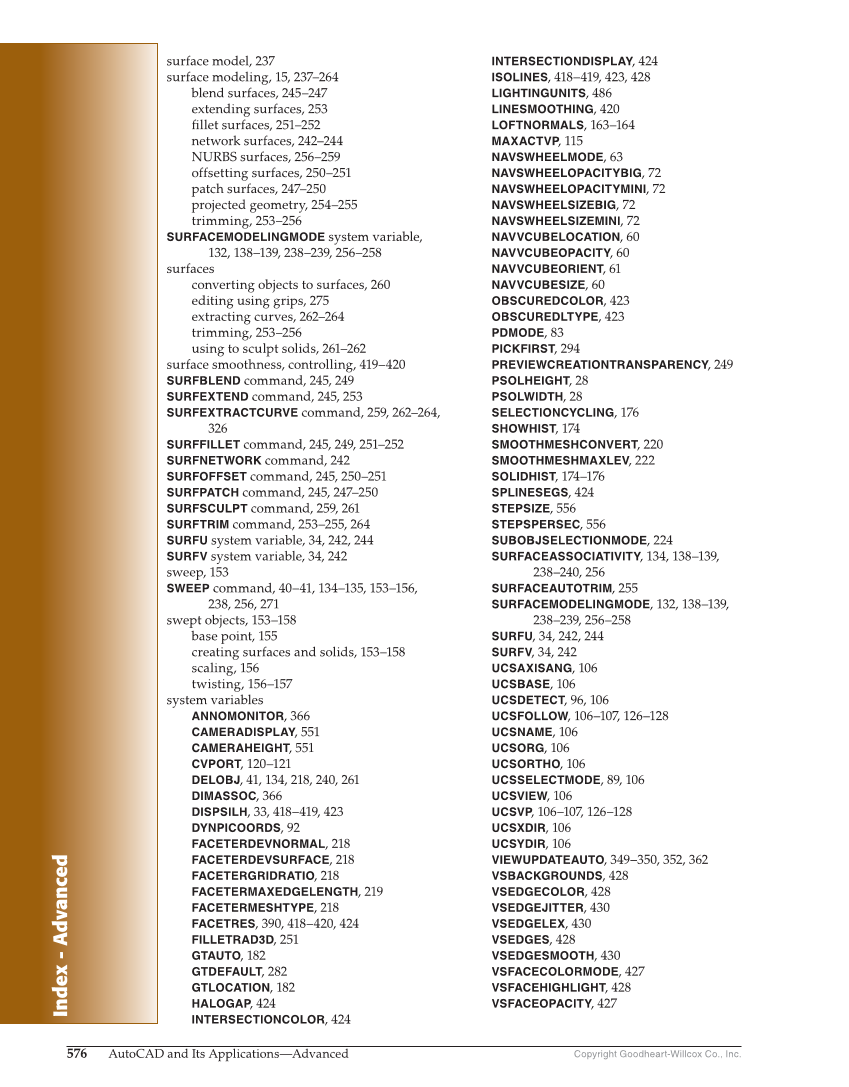 AutoCAD and Its Applications—Comprehensive 2020, 27th Edition page 576
