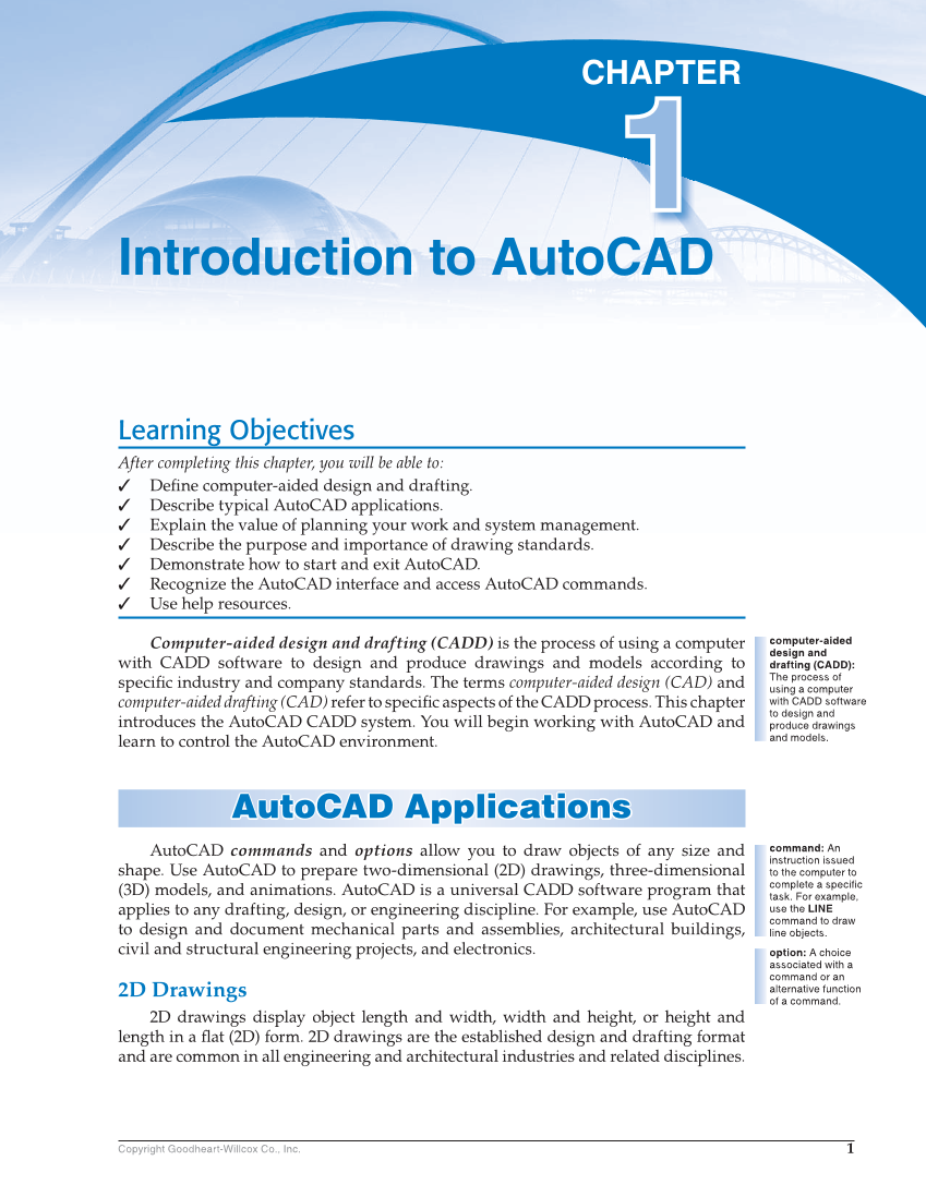 AutoCAD and Its Applications—Comprehensive 2020, 27th Edition page 1