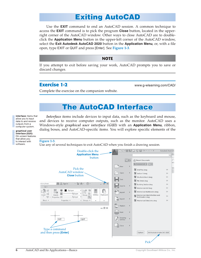 AutoCAD and Its Applications—Comprehensive 2020, 27th Edition page 6