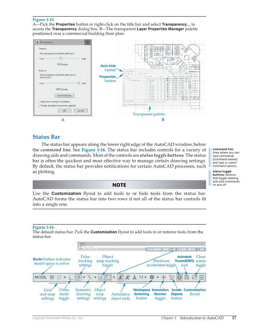 AutoCAD and Its Applications—Comprehensive 2020, 27th Edition page 17