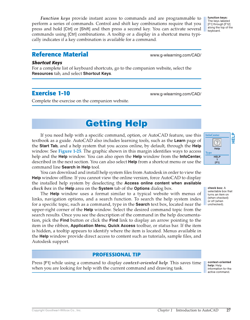 AutoCAD and Its Applications—Comprehensive 2020, 27th Edition page 27