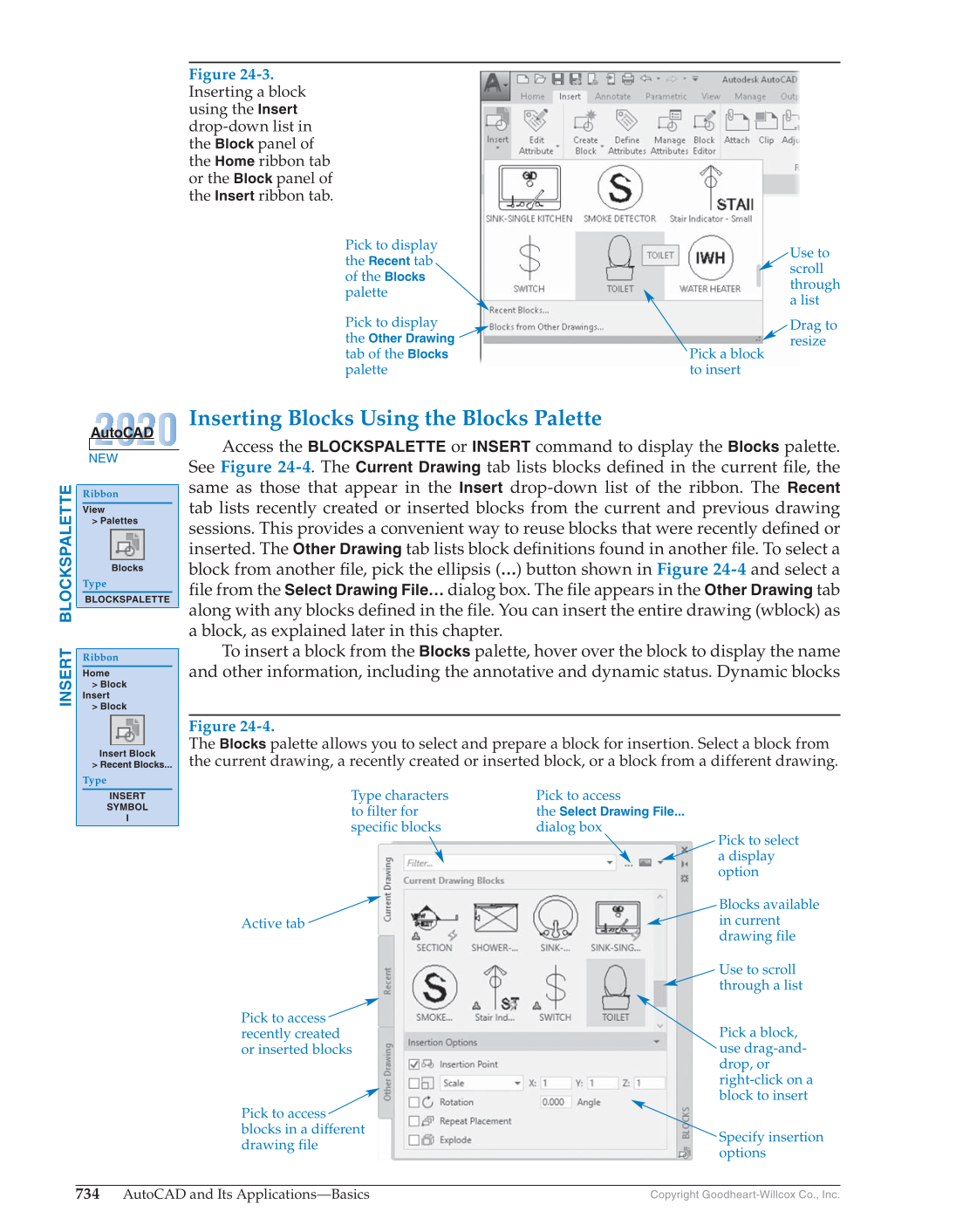 AutoCAD and Its Applications—Comprehensive 2020, 27th Edition page 734