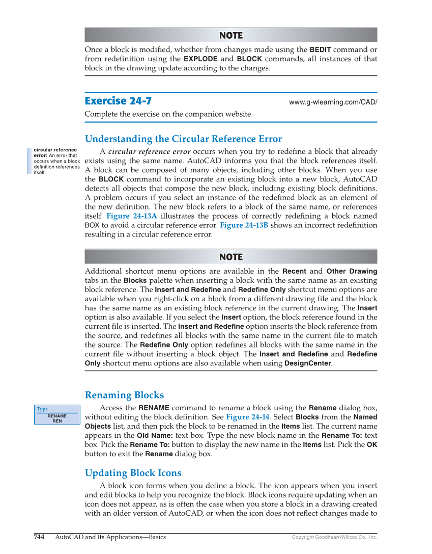 AutoCAD and Its Applications—Comprehensive 2020, 27th Edition page 744