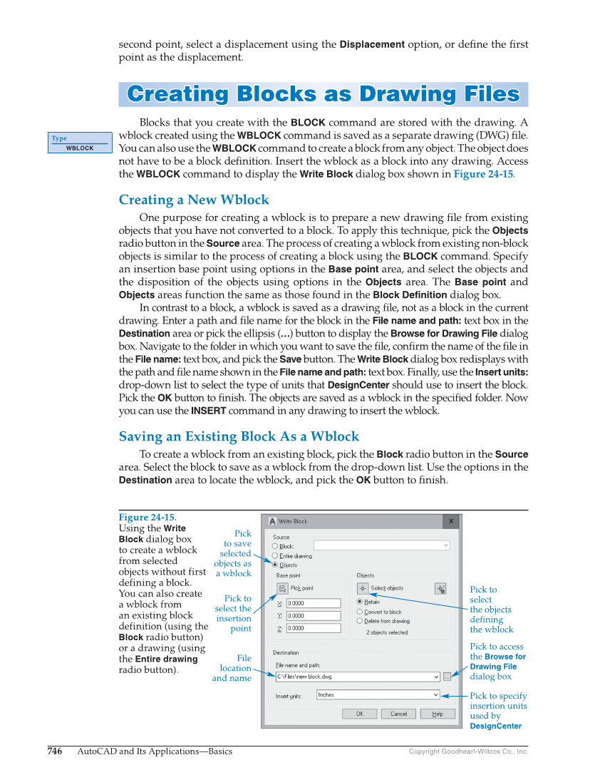 AutoCAD and Its Applications—Comprehensive 2020, 27th Edition page 746