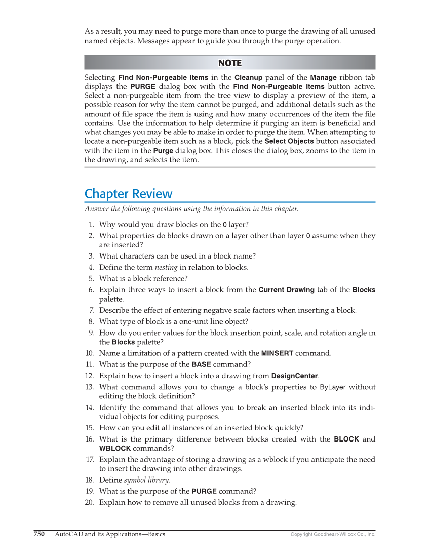AutoCAD and Its Applications—Comprehensive 2020, 27th Edition page 750