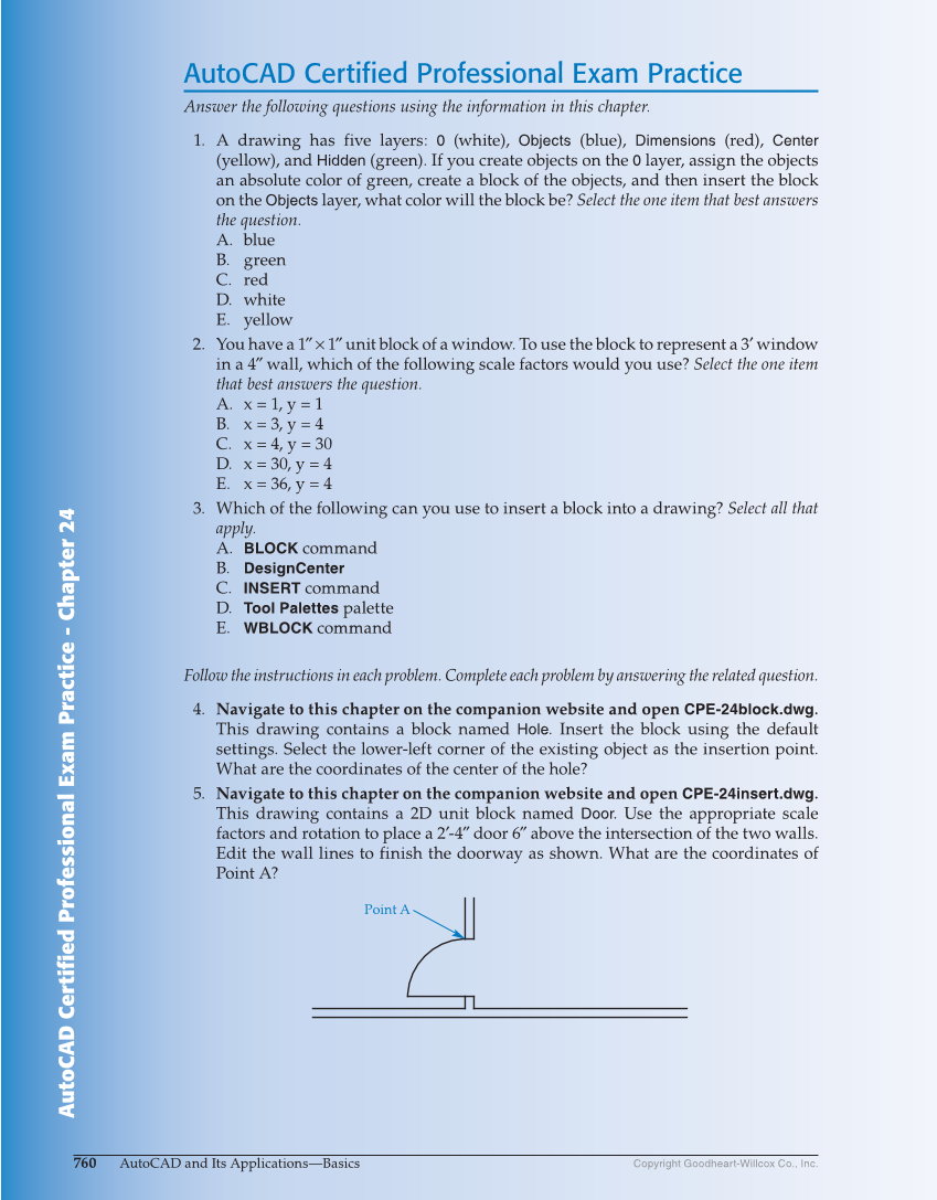 AutoCAD and Its Applications—Comprehensive 2020, 27th Edition page 760
