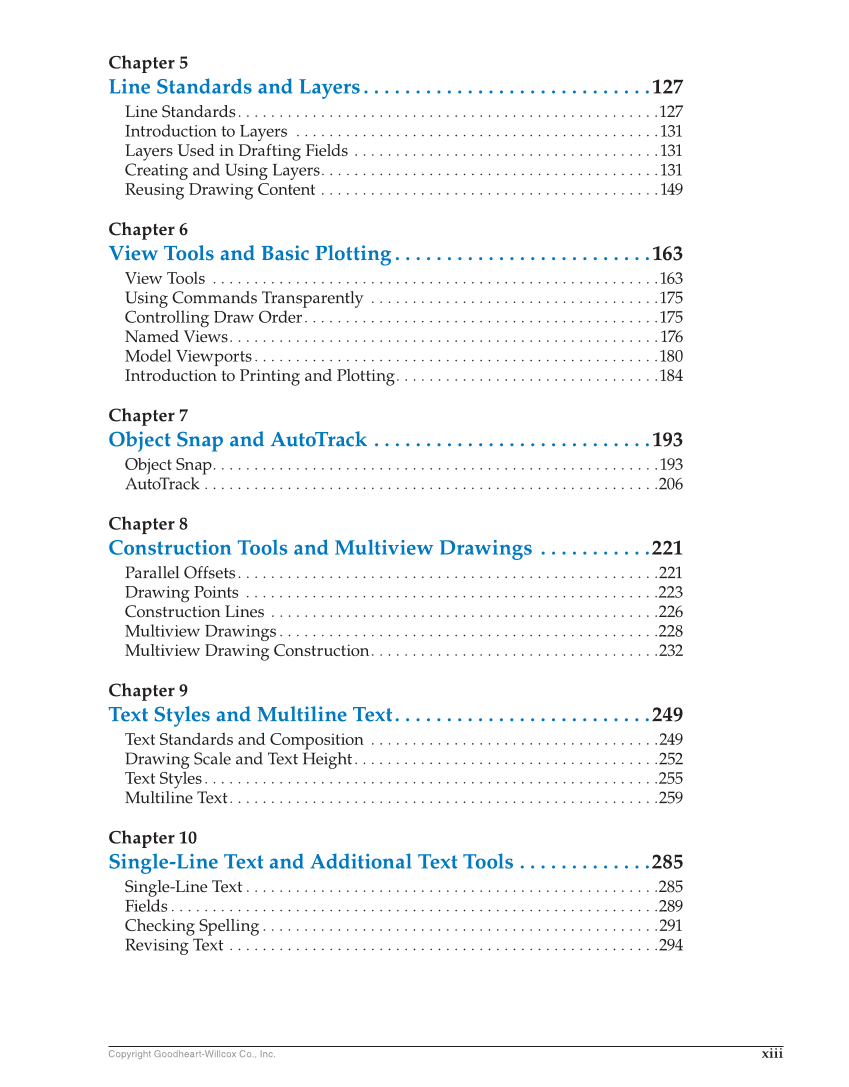 AutoCAD and Its Applications—Basics 2020, 27th Edition page xiii