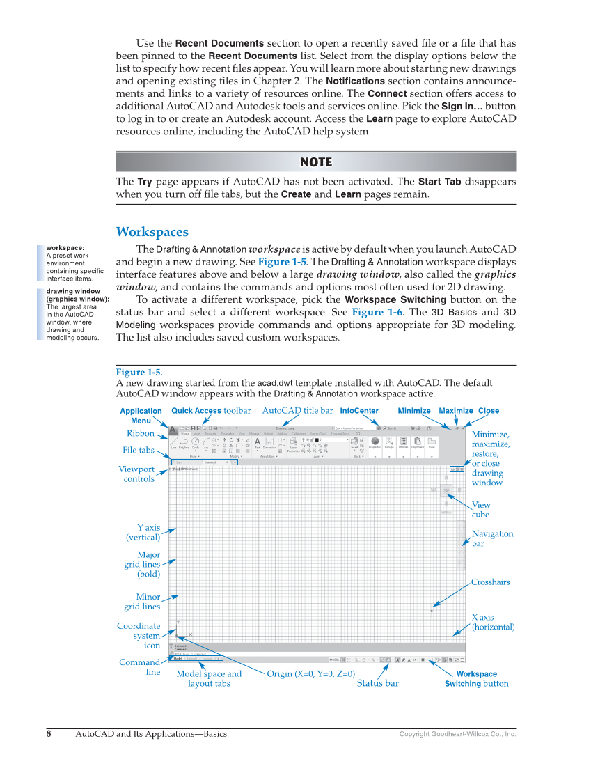 AutoCAD and Its Applications—Basics 2020, 27th Edition page 8