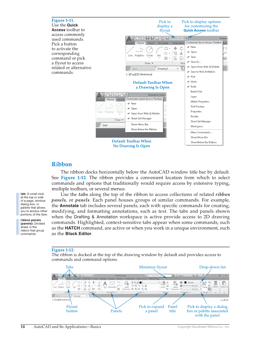 AutoCAD and Its Applications—Basics 2020, 27th Edition page 14