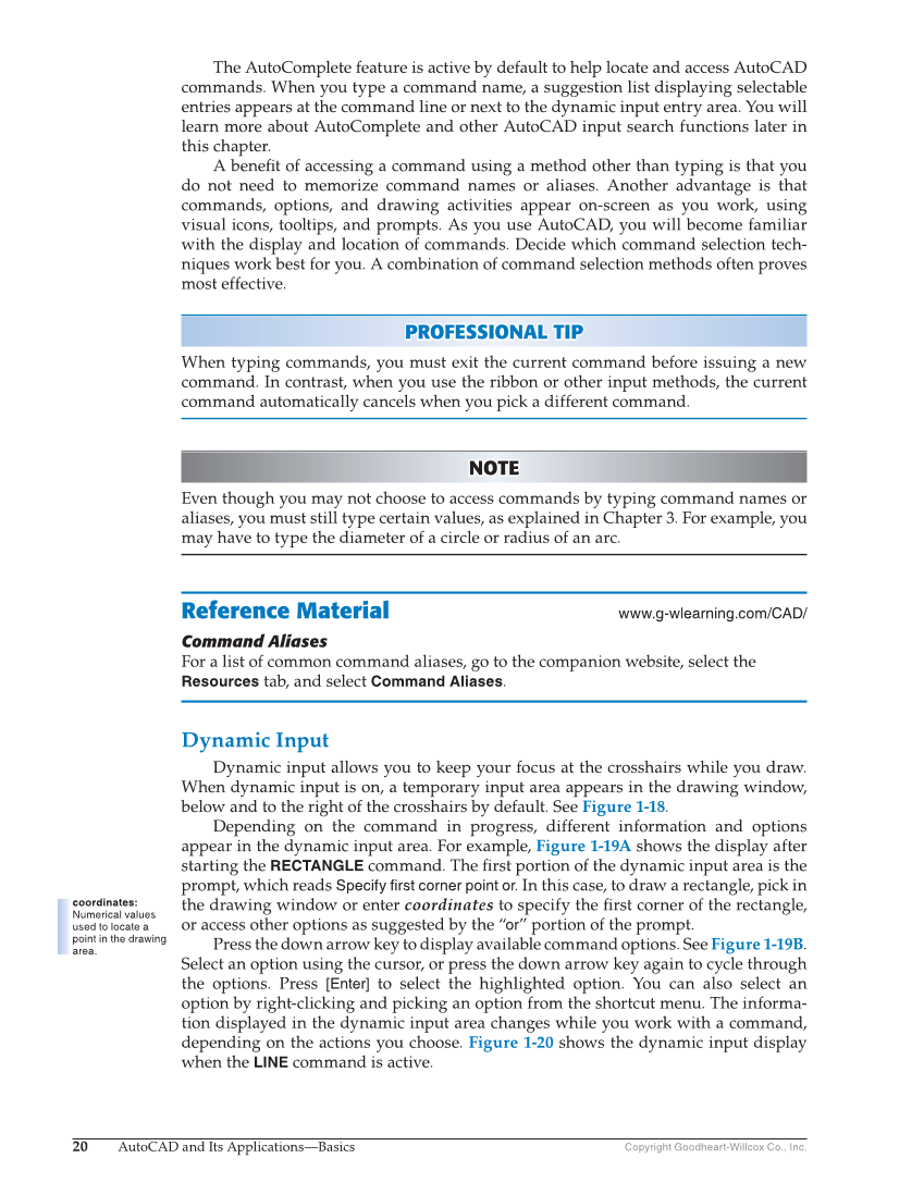 AutoCAD and Its Applications—Basics 2020, 27th Edition page 20