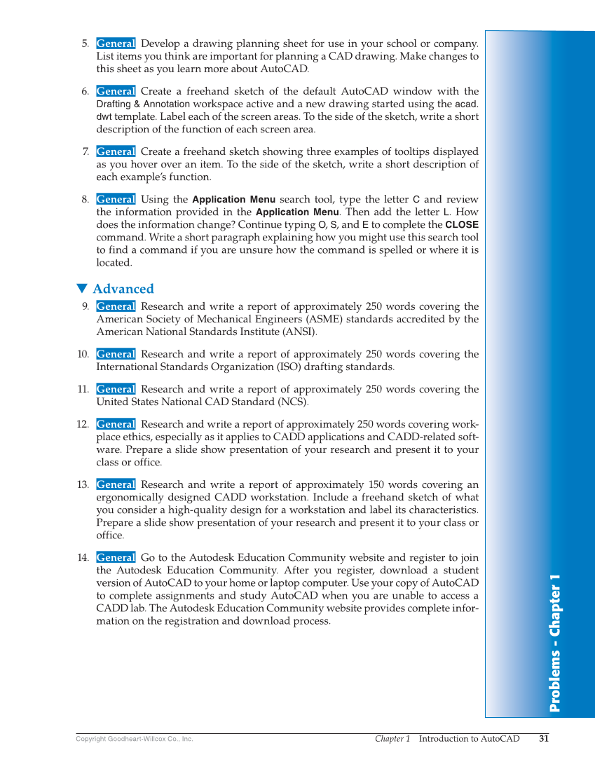 AutoCAD and Its Applications—Basics 2020, 27th Edition page 31