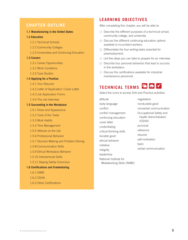 Industrial Maintenance and Mechatronics, 1st Edition page 3