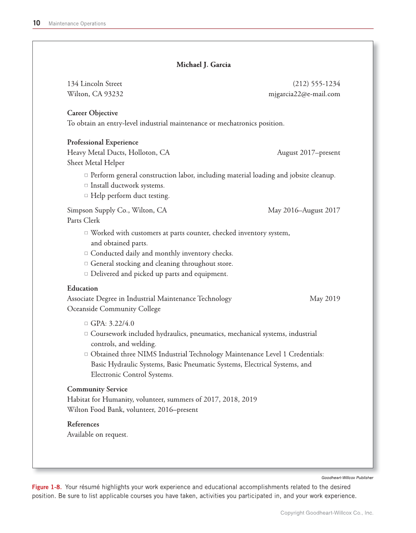 Industrial Maintenance and Mechatronics, 1st Edition page 10
