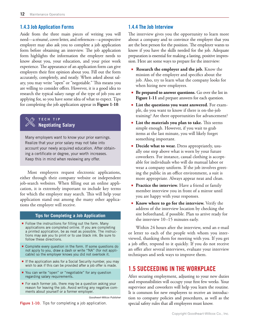 Industrial Maintenance and Mechatronics, 1st Edition page 12