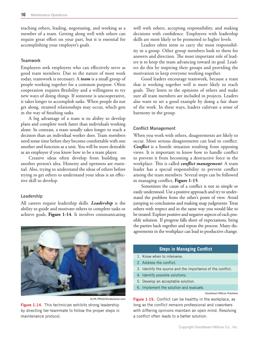 Industrial Maintenance and Mechatronics, 1st Edition page 16