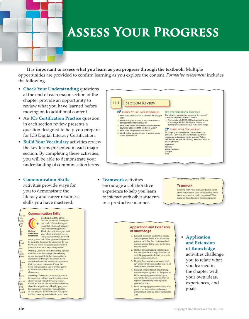 Principles of Information Technology, 1st Edition page xiv