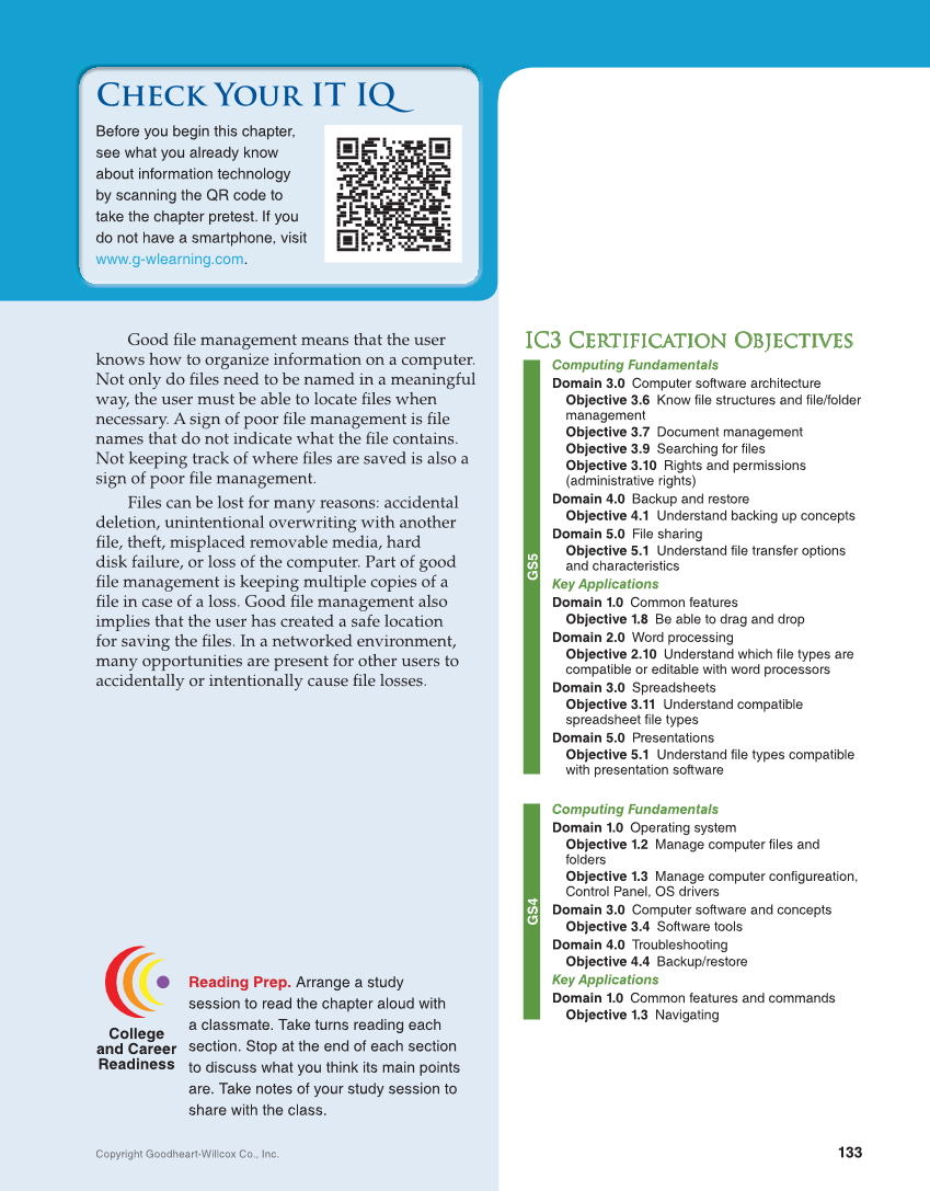 Principles of Information Technology, 1st Edition page 133