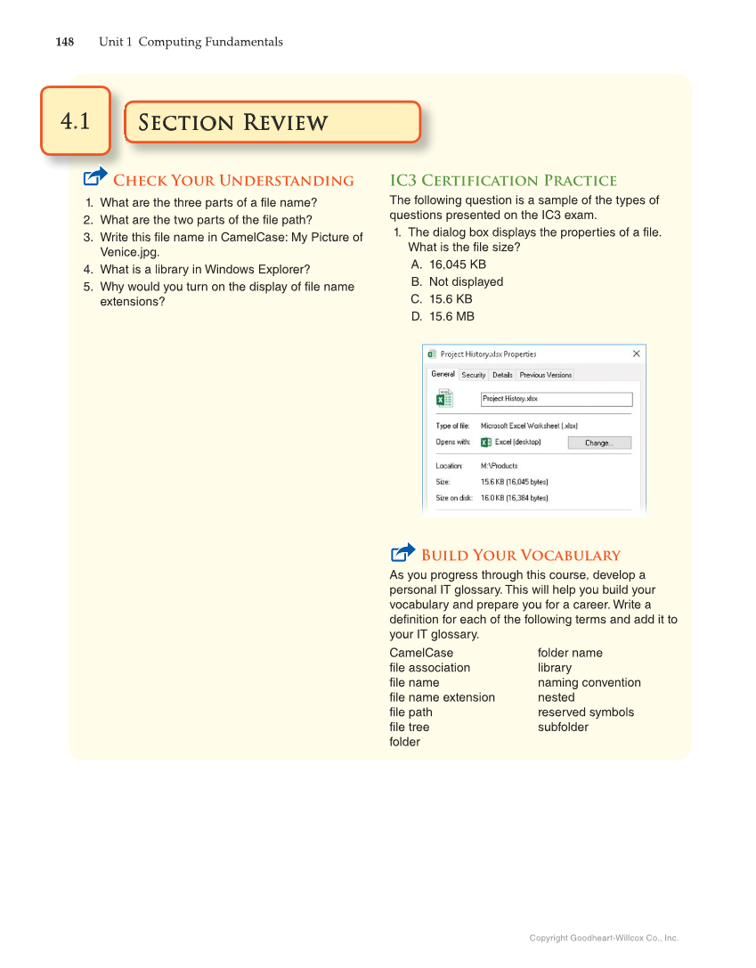 Principles of Information Technology, 1st Edition page 148