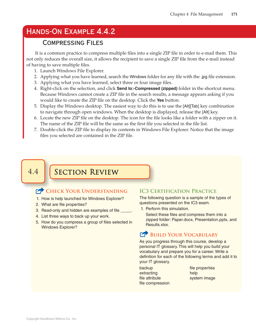 Principles of Information Technology, 1st Edition page 171