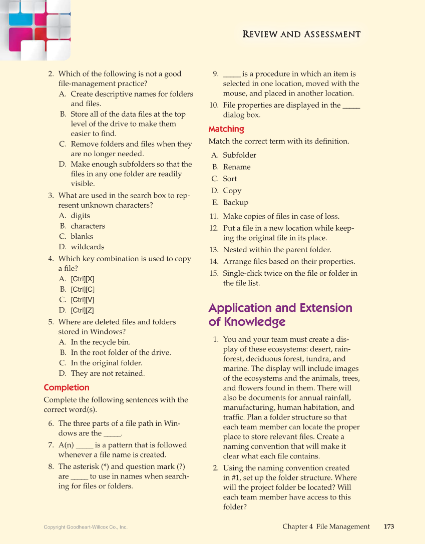 Principles of Information Technology, 1st Edition page 173