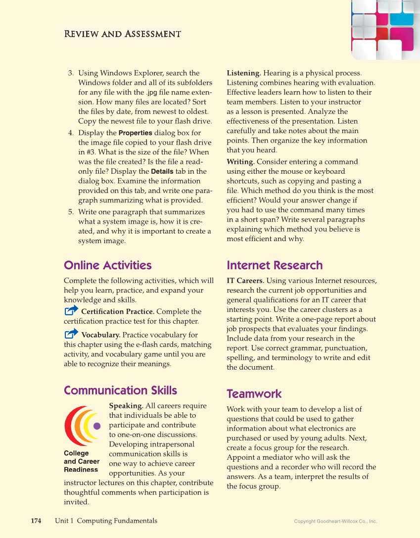 Principles of Information Technology, 1st Edition page 174