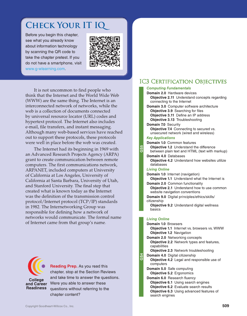 Principles of Information Technology, 1st Edition page 509