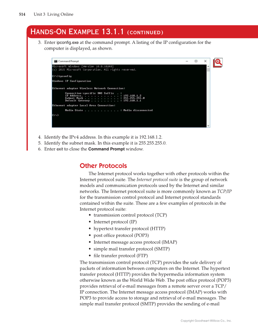 Principles of Information Technology, 1st Edition page 514