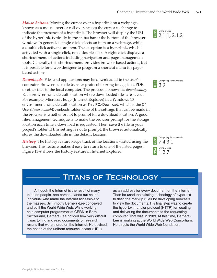 Principles of Information Technology, 1st Edition page 521