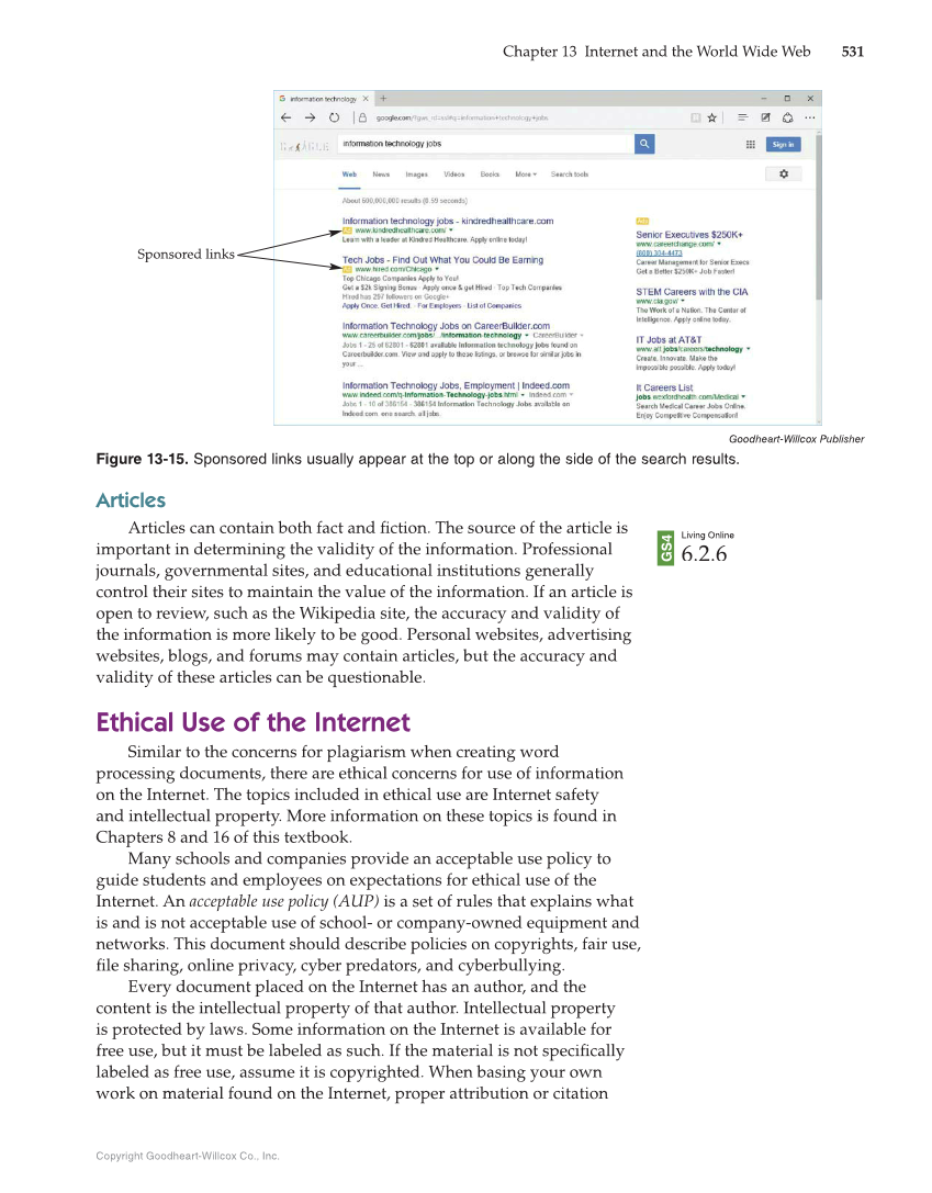 Principles of Information Technology, 1st Edition page 531