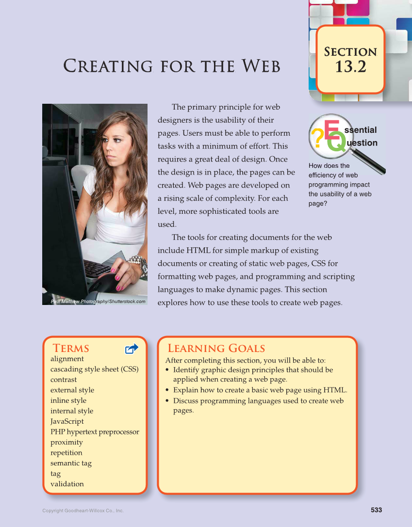 Principles of Information Technology, 1st Edition page 533