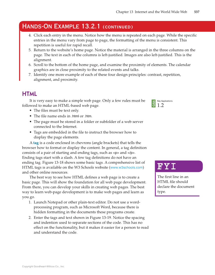 Principles of Information Technology, 1st Edition page 537