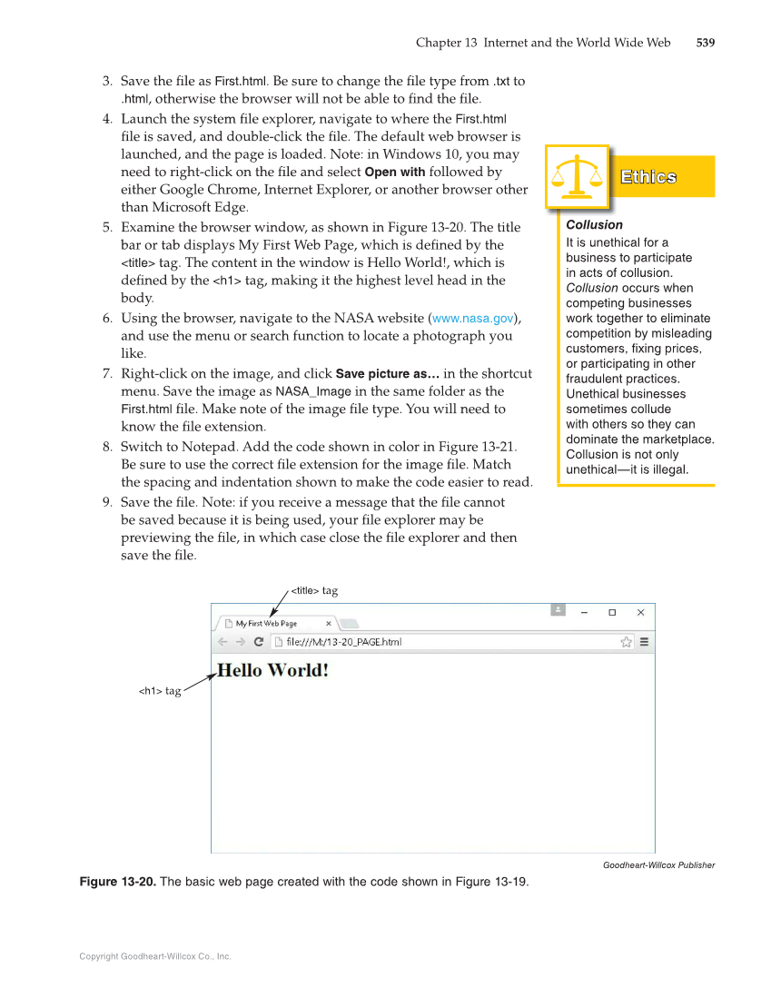 Principles of Information Technology, 1st Edition page 539
