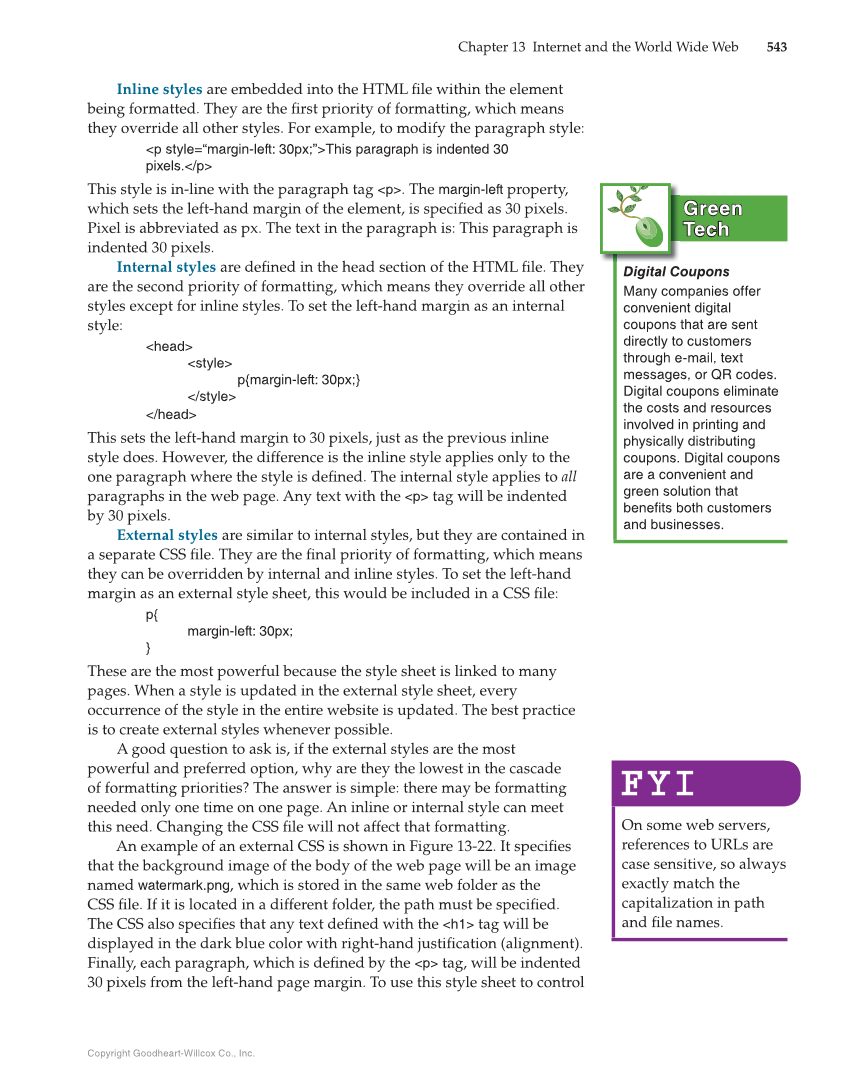 Principles of Information Technology, 1st Edition page 543